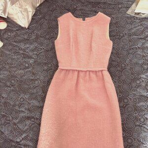 Vintage Minx Modes Pink Fuzzy Midi Dress